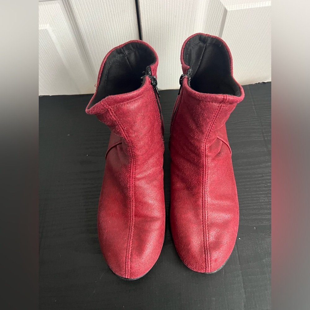 Arcopedico L19 Red Ankle Boots US 8 EU 39 - Picture 2 of 12